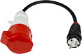 Premium adapter SCHUKO - 16A CEE 5-pin | 1 phase | 16A | 3,6kW | 0,5m