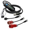 Portable EV Charger 4GO (3in1) Type 2 - Schuko / CEE 5-pin | 32A | 3-phase | 22 kW | G4 LTE | OCPP | WiFi | App | 5m