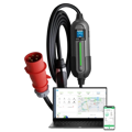 Portable EV Charger 4GO (3in1) Type 2 - Schuko / CEE 5-pin | 32A | 3-phase | 22 kW | G4 LTE | OCPP | WiFi | App | 5m
