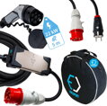 Set EVELINE Max II - Smart portable charger TYPE 2 - CEE 5-PIN | Display | 32A | 3phase | 22kW | 5 - 7m