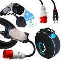 Set EVELINE Max II - Smart portable charger TYPE 2 - CEE 5-PIN | Display | 16A | 3phase | 11kW | 5 - 8m