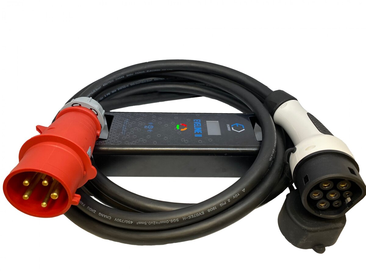 EV Ladegerät Ladekabel 5 Meter Schuko Stecker 3,5 kW Typ 2 E-Auto