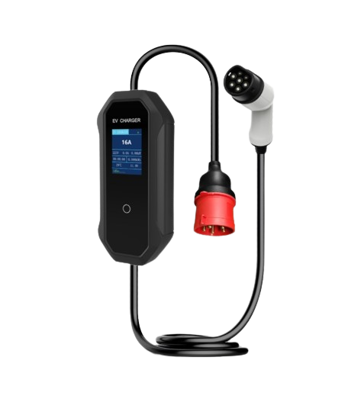 BOMERN Smart portable charger TYPE 2 - CEE 5-pin | Display | 32A | 1phase | 7,4kW | 5m | WIFI| APP