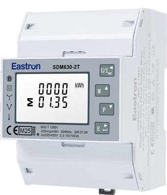 EASTRON multifunctional three-phase two-rate electricity meter SDM-630-2T MODBUS RTU MID 