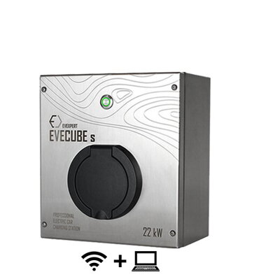 EVECUBE S - 22kW AC charging station (Smart WebServer  + RFID)