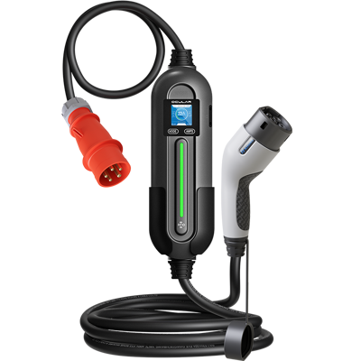 Portable EV Charger 4GO (3in1) Type 2 - Schuko / CEE 5-pin | 32A | 3-phase | 22 kW | G4 LTE | OCPP | WiFi | App | 5m