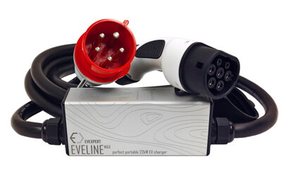 EVELINE Max – Mobile Ladestationen TYP 2 - CEE 5-PIN | 32A | 3 Phasen | 22kW | 5 - 8m