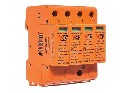 Surge Protection Device VCX L1-4-C AC Class T2 (C) 4P 20kA Professional