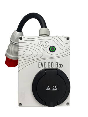 Portable Wallbox / adapter EVE GO Box Typ 2 16A 11kW / 32A 22kW 