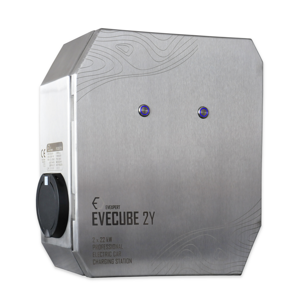 EVECUBE 2Y - 2x22kW AC charging station (OCPP 1.6 + mobile APP + RFID + consumption measurement)