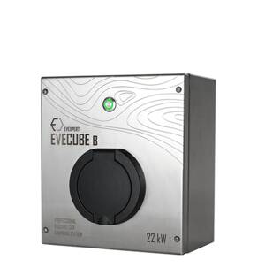EVECUBE B Wallbox - Ladestation Elektro- & Hybrid Autos 22 kW maximale Ladeleistung (mit Universalsteckdose)