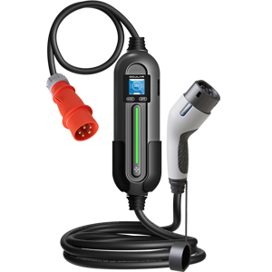 Portable EV Charger 4GO (3in1) Type 2 - Schuko / CEE 5-pin | 32A | 3-phase | 22 kW | G4 LTE | OCPP | WiFi | App | 5m